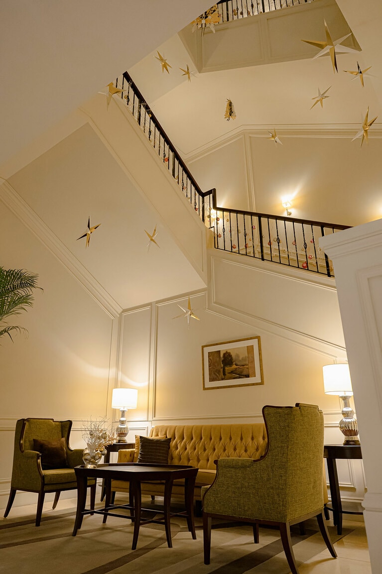 東京ステーションホテルのクリスマスツリー。