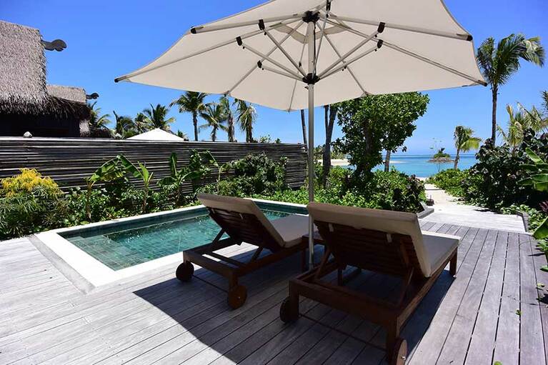 全室にプライベートプールをしつらえたシックスセンシズ フィジー。