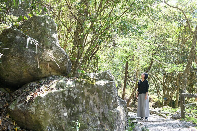 周辺はトレッキングコースとしても整備されている。