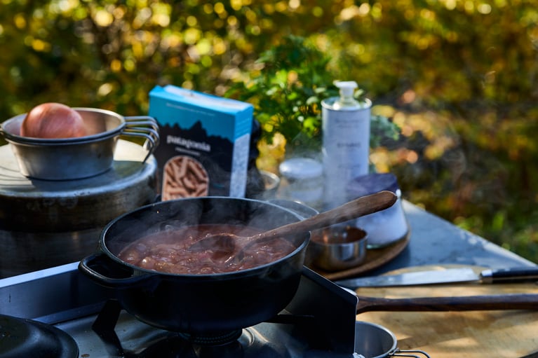 パタゴニア プロビジョンズのオーガニックパスタ。Taro Terasawa(C)2024Patagonia, Inc.