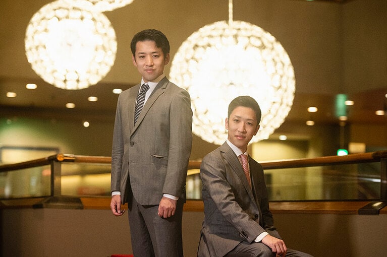 中村萬太郎さん、梅枝さん。