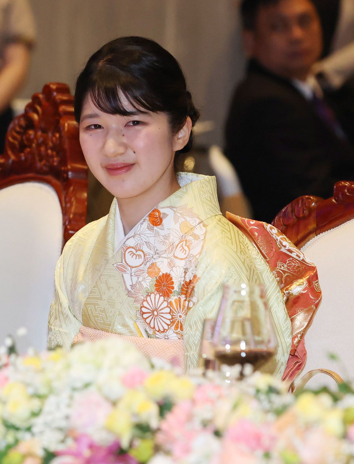 ラオスで晩餐会に主席された愛子さま　©時事通信社