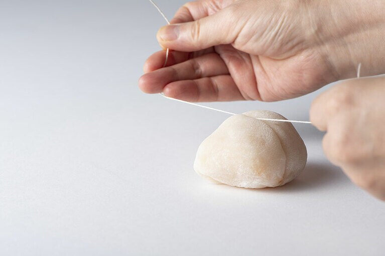 商品を買うとついてくる「餅切り糸」で簡単にインスタ映えを作っちゃおう！