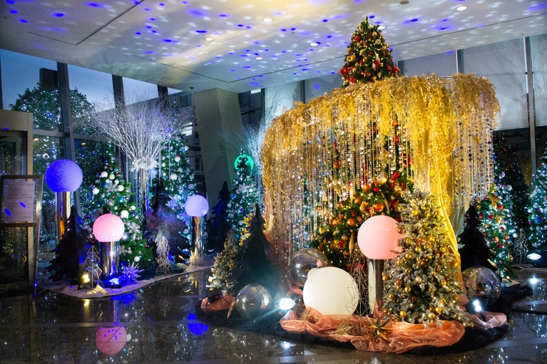 グランド ハイアット 東京のクリスマス エリア。