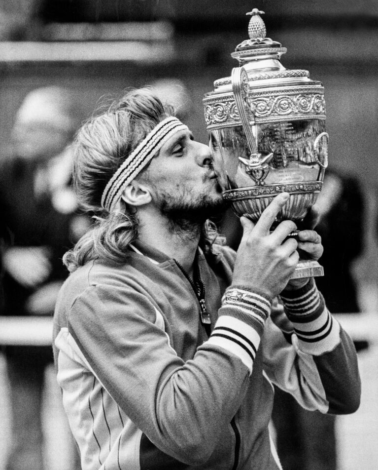 1979年、ウィンブルドンで5連覇を飾った際のビョルン・ボルグ。ジミー・コナーズ、ジョン・マッケンローらとともに、70年代から80年代のテニスの黄金時代を築いた。©Rolex