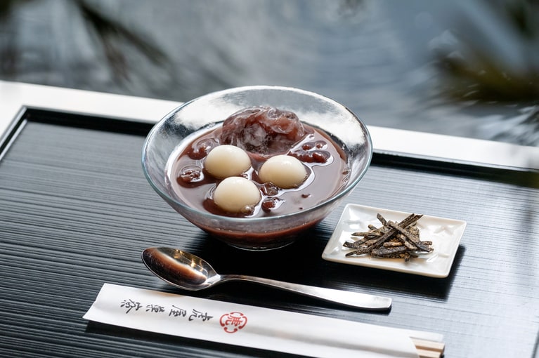 「冷し汁粉（小倉）」1,650円。