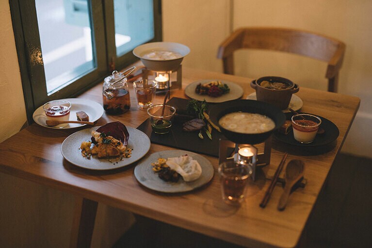 健美粥コース 3,850円。ランチのみ。