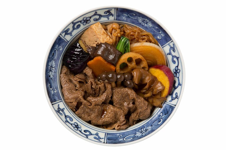 【第5位】浅草今半(グランルーフ)「野菜たっぷり秋のきのこ牛丼」2,000 円(税別)。