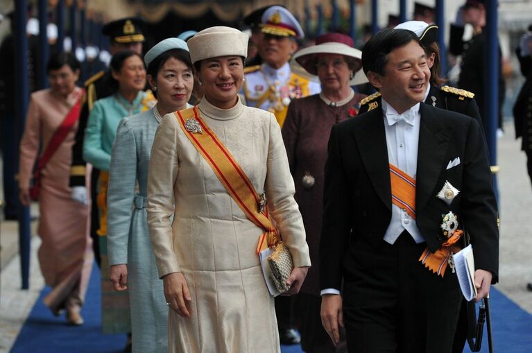 2013年4月、オランダ国王即位式に臨席された　©AFP＝時事