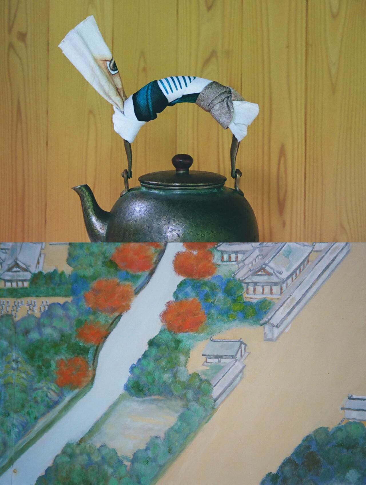 コレクションのそれぞれのアイテムには、伝統工芸の匠の技が光る。画像(上部)は手ぬぐい。