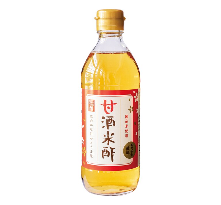 【内堀醸造】甘酒米酢〈360ml〉360円。