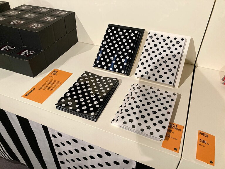 ポケット付きのクリアファイル。