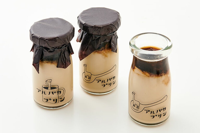 Alpaca Coffee「アルパカプリン」各400円／富山県