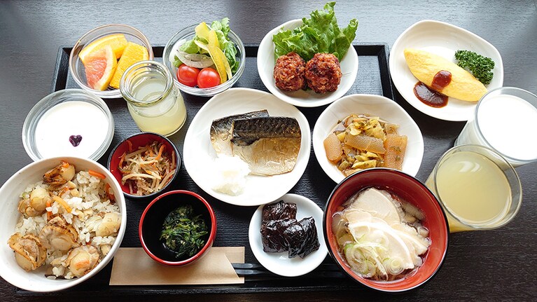 天然温泉 岩木桜の湯 ドーミーイン弘前［青森／弘前］朝食。