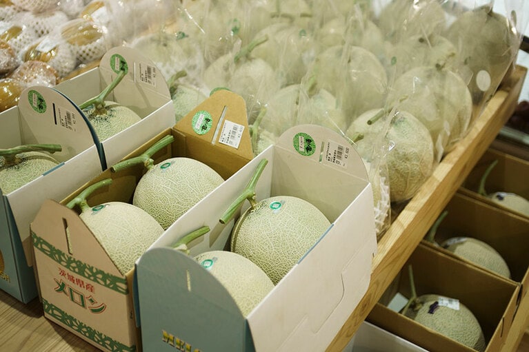 茨城県は、メロンの生産量も日本一。