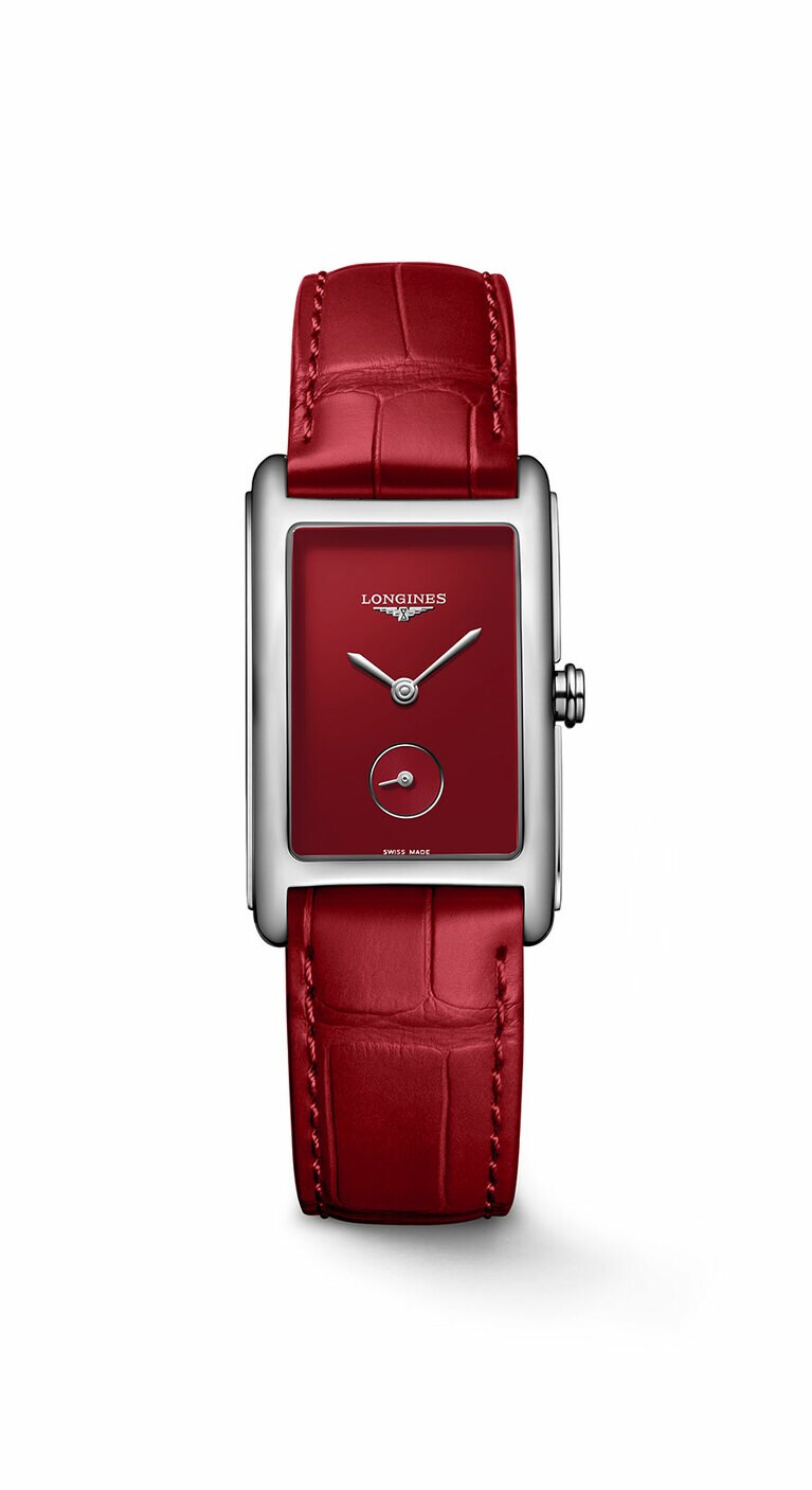 「ロンジン ドルチェヴィータ」カーマインレッド。