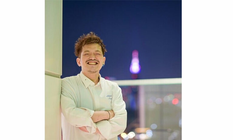 長屋英章シェフ。