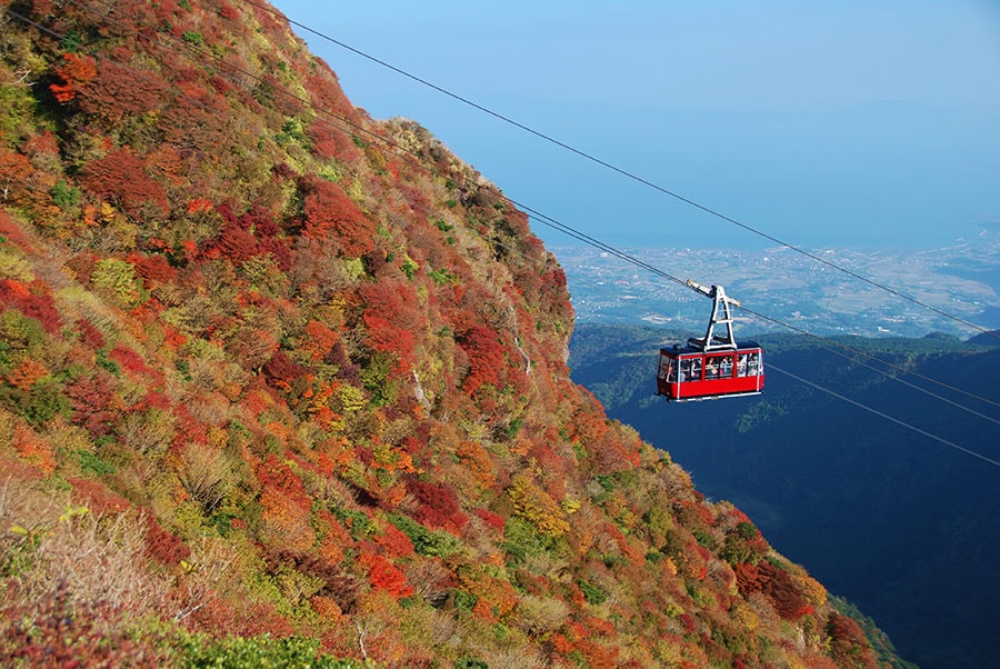 【長崎県】雲仙仁田峠の紅葉。