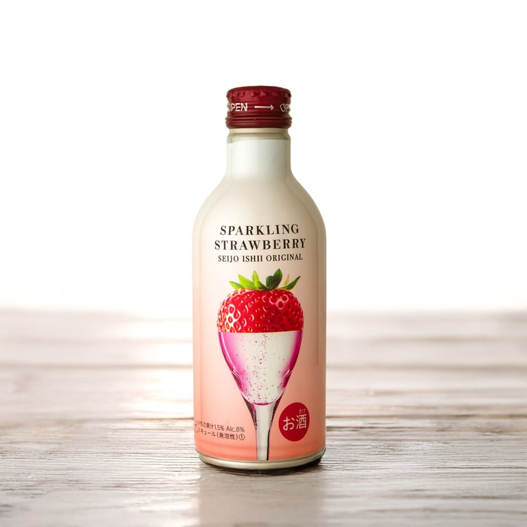 『成城石井 オリジナルいちごスパークリング缶』290ml、税込659円。