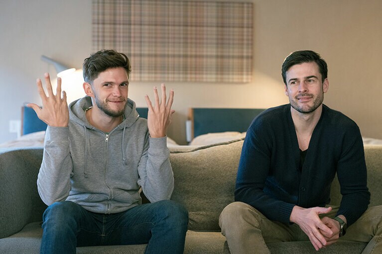 トム・プライヤー（左）とオレグ・ザゴロドニー。