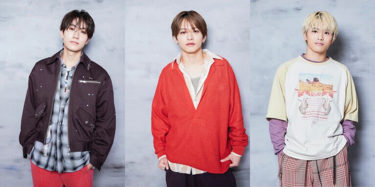 左から、橋本将生さん、猪俣周杜さん、篠塚大輝さん。「timelesz」公式Xより。