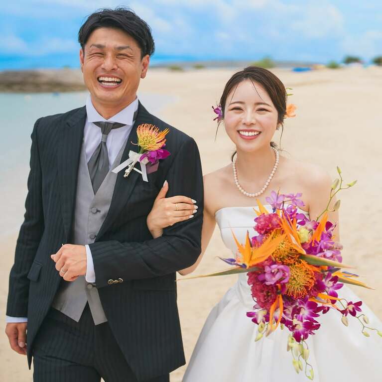 夫・大志さんとのツーショット