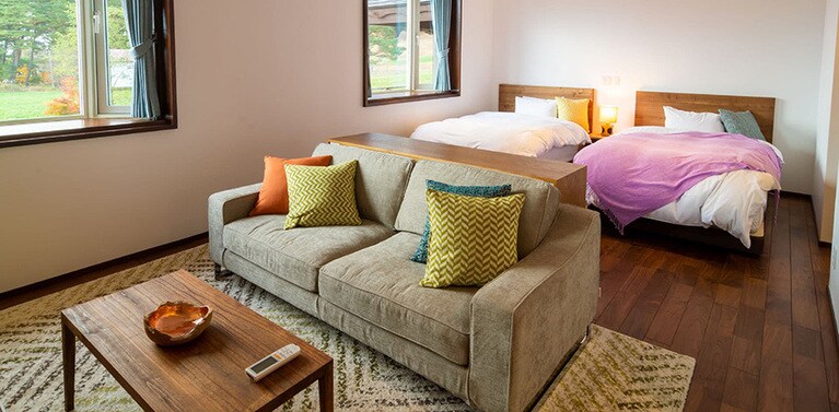 沼尻高原ロッジ［福島／猪苗代沼尻温泉］客室 特別室。