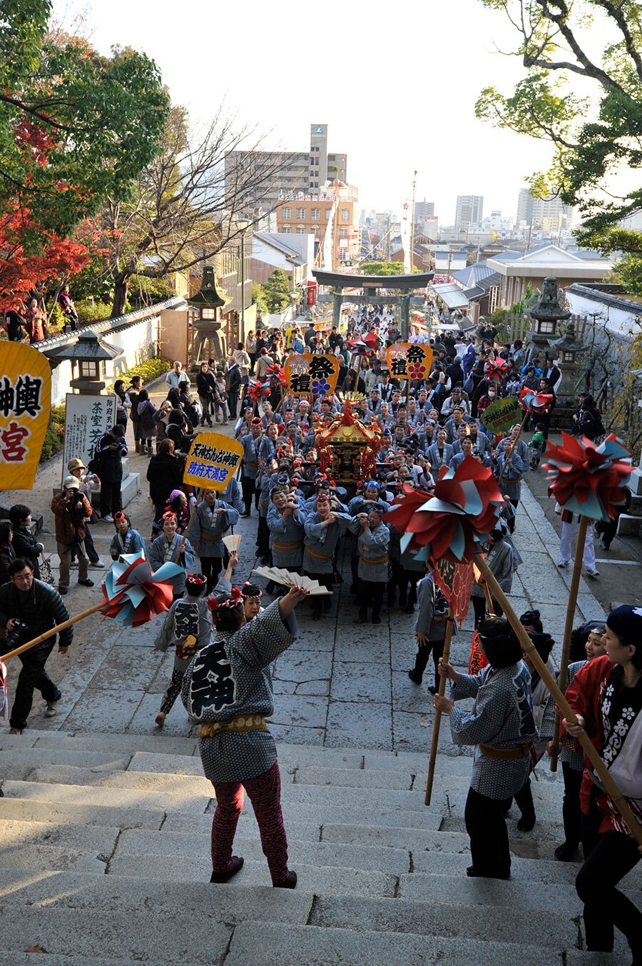 防府天満宮後神幸祭（裸坊祭）。