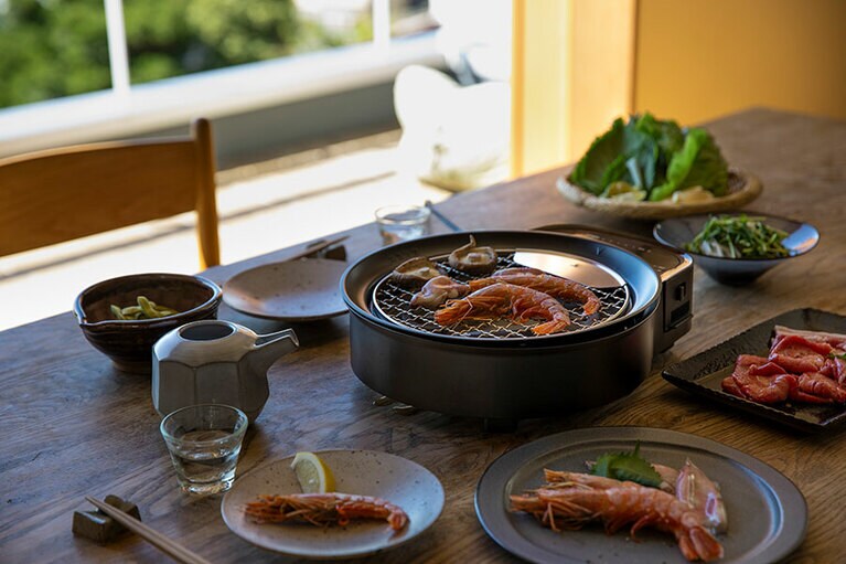 素早い温度上昇と高火力、食材を置いてから焼けるまでが速い。