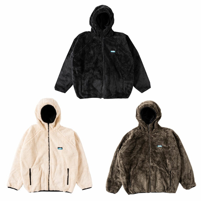 ファージャケット(ブラック、ナチュラル、オリーブ／素材：100％ポリエステル)16,500円。