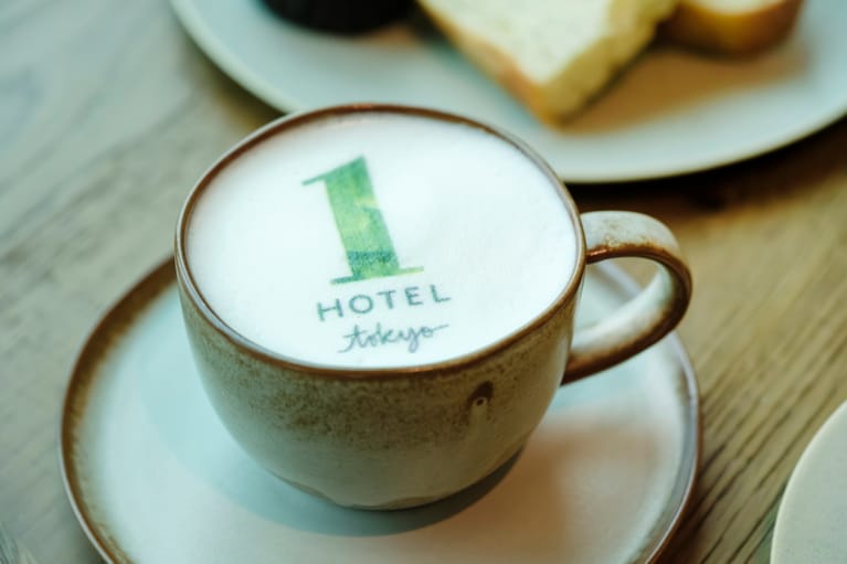 ロゴ入りがかわいいカプチーノ。