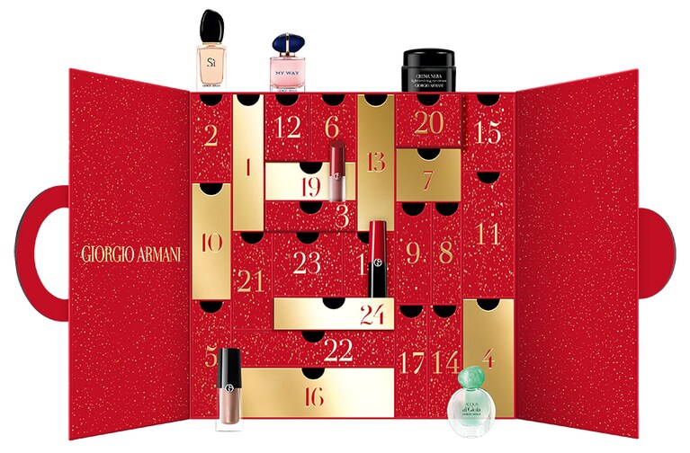 アドベント カレンダー 71,500円。セット内容：メイクアップの現品12点、フレグランスとスキンケアのミニサイズ12点。発売日：11月10日（金）。