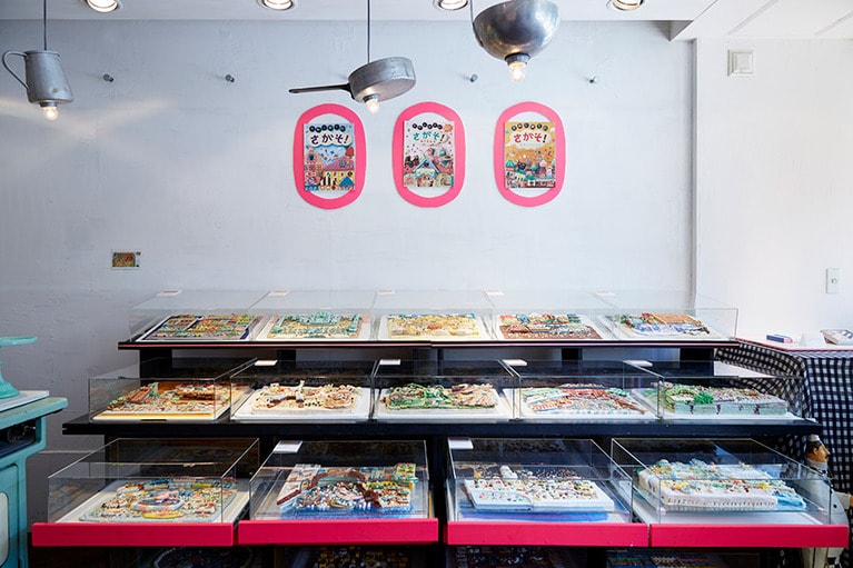 食べられる絵本のコーナー。