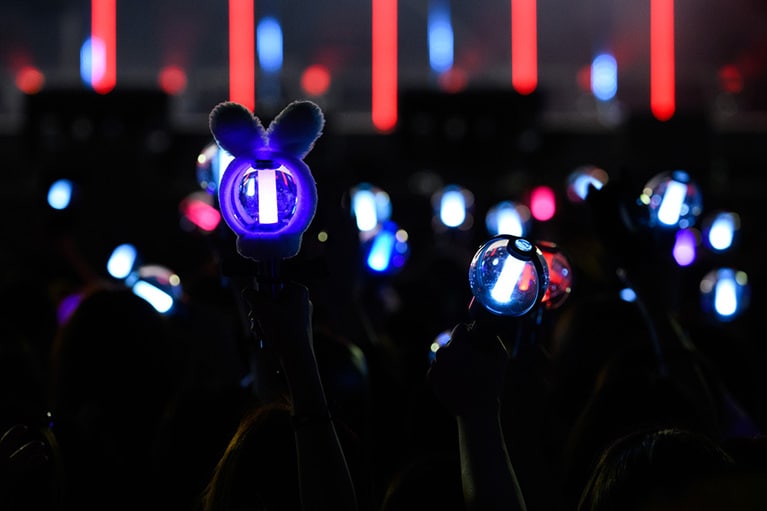 会場を埋め尽くしたペンライト。