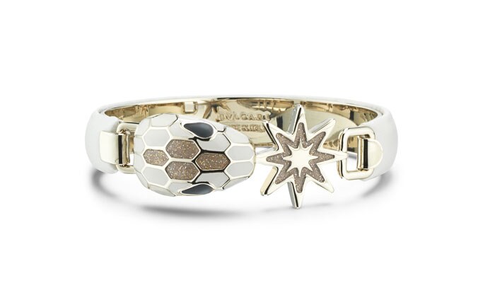 【ブレスレット カーフ】ホワイトアゲート 各49,000円。