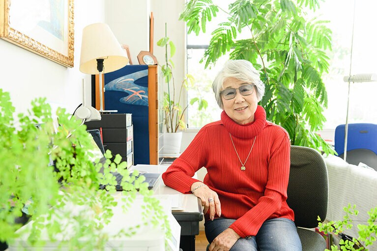 今井登茂子さん。