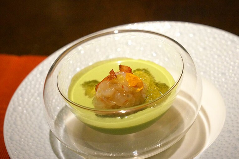 「命草と島豆腐のスープ」。