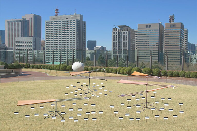 6階パークビューガーデンで展示予定の「HIBIYA BLOSSOM ART GARDEN」作品イメージ。