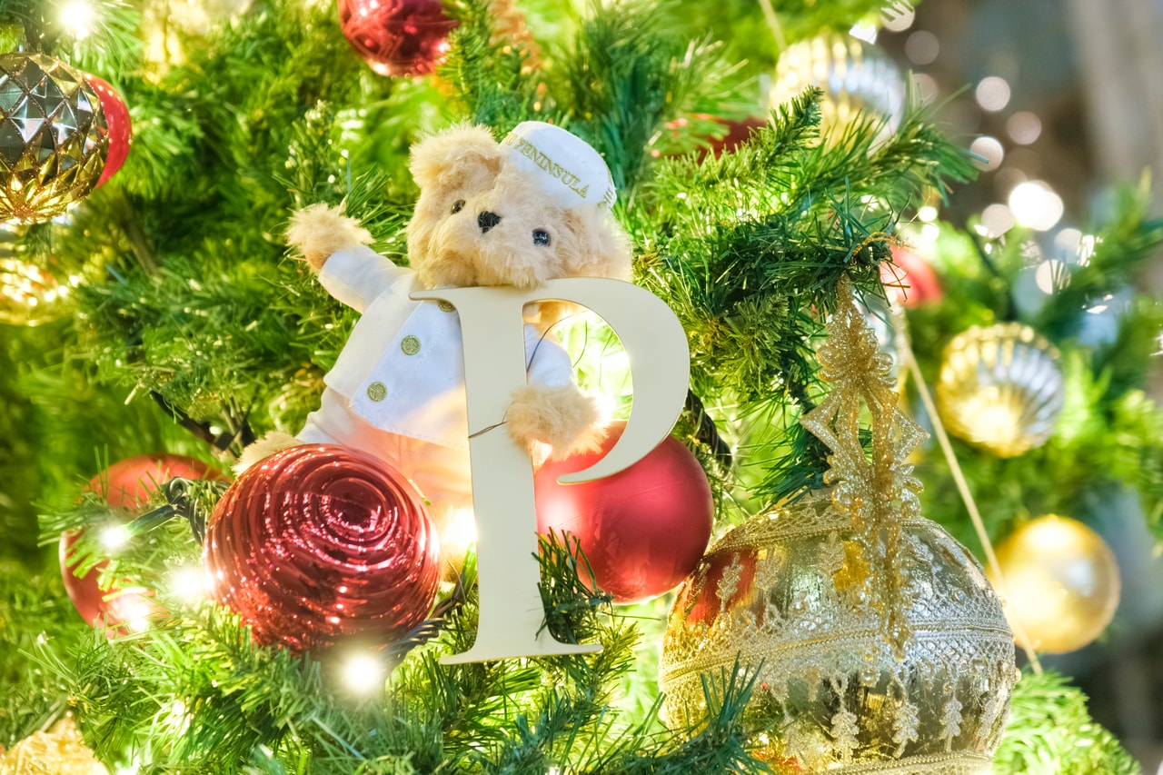 「P」を持ったベア。