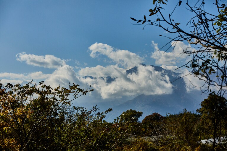 稜線が美しい。