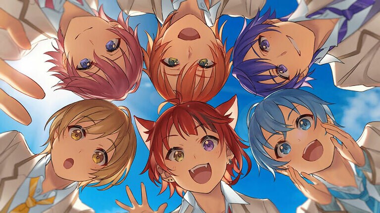 耳が生えている赤担当の方はどういう設定なのだろう。なになに、「莉犬」というお名前なのか……と、まんまと紅白→検索→沼への道に進んでいる私（すとぷり公式サイトより）。