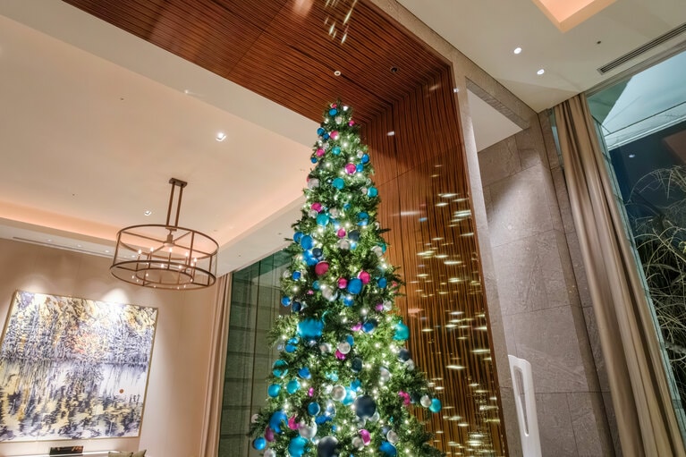 パレスホテル東京のクリスマスツリー。