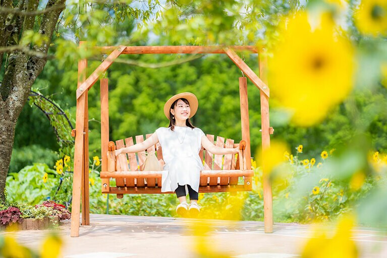 世羅高原農場の「ひまわりまつり」。