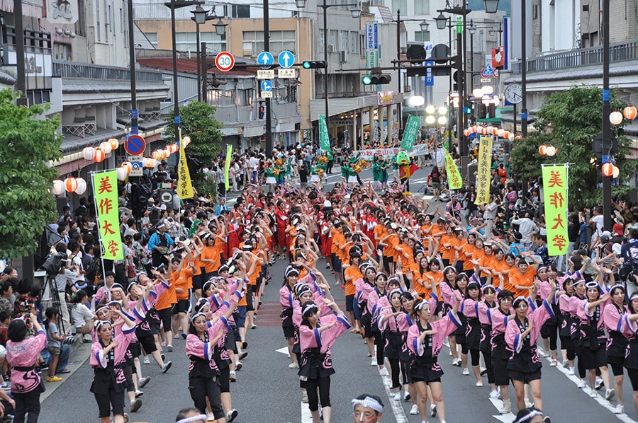 【岡山県】津山納涼ごんごまつりIN吉井川。写真提供：津山市