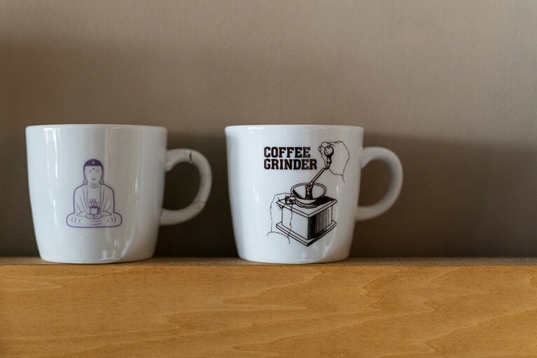 オリジナルマグカップ。