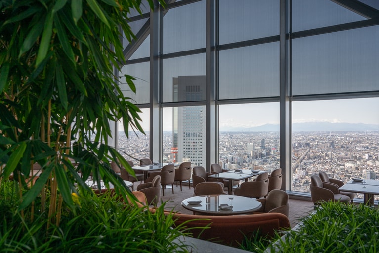 もともとのデザインを生かしつつ、パリを拠点とする建築デザイン事務所「ジュアン マンク」によってやわらかな曲線とやさしい色調を取り入れた空間に。