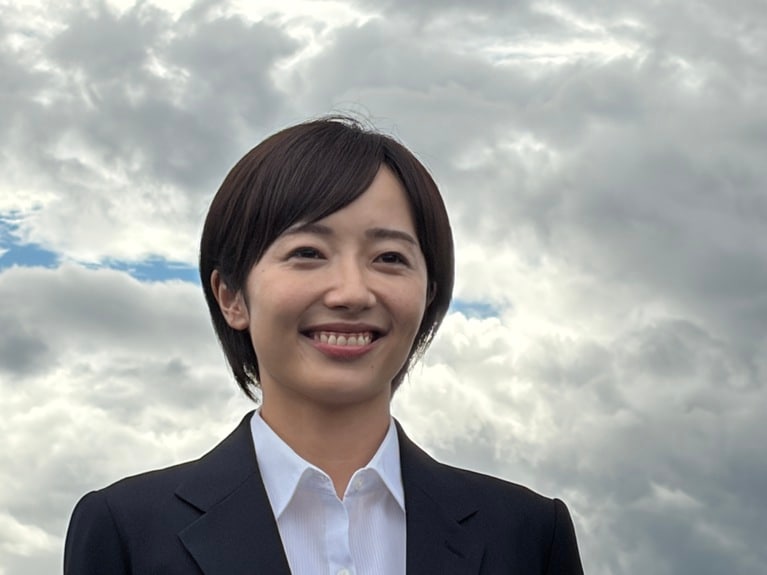 NHK連続テレビ小説『巡るスワン』の取材会に出席した俳優の森田望智さん。