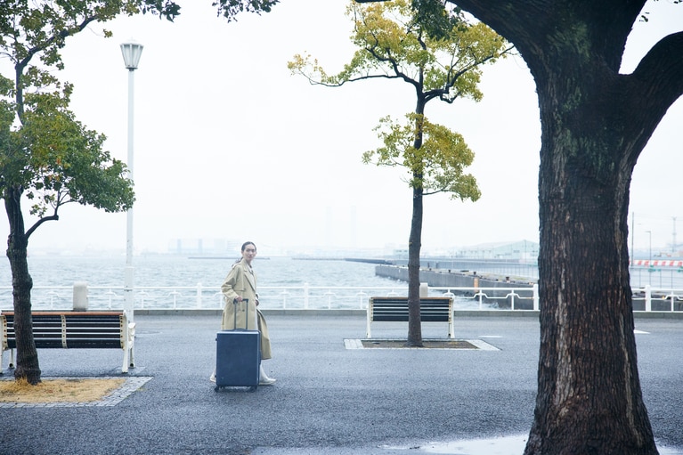 優美な佇まいのスーツケースが旅の気分を盛り上げます。