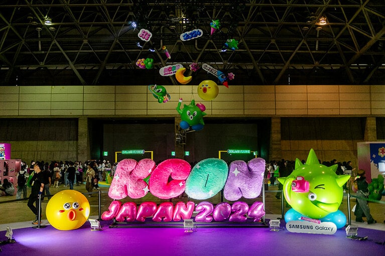 会場内にはたくさんのフォトコーナーがあった。