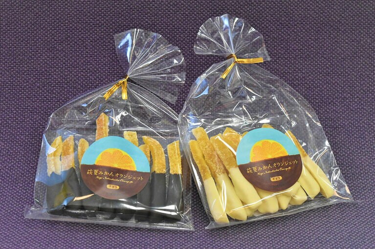 「オランジェットチョコ・ホワイト」各600円／ニッコリーナ